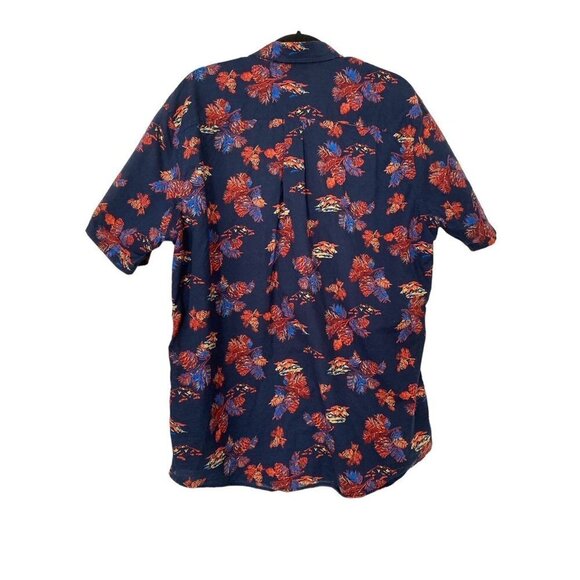 Eddie Bauer Men's Classic Fit Short Sleeve Button Front Botanical Shirt Size Tal - Picture 2 of 6